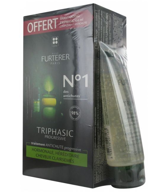 Furterer Triphasic Progressive Rituel Antichute 8x5,5ml + Shampooing 100ml