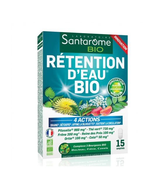 Santarome Rétention d’Eau Bio 15 Comprimés