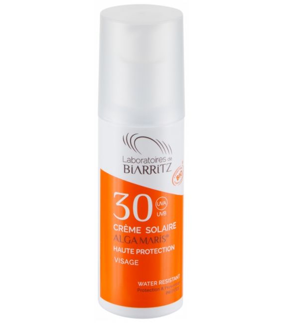 Les Laboratoires de Biarritz Algamaris Crème Solaire Visage SPF30 50Ml