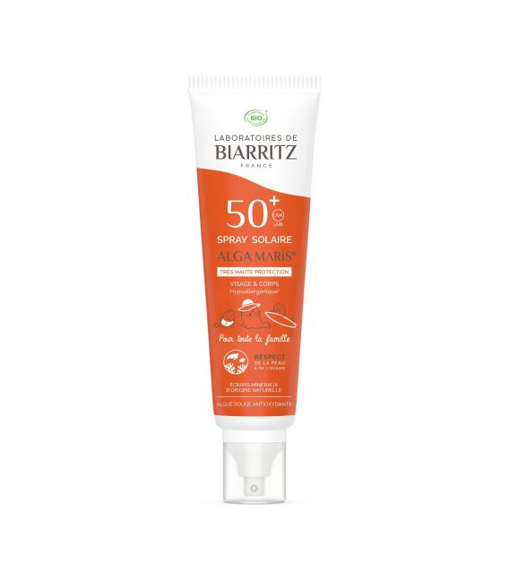 Les Laboratoires de Biarritz Algamaris Spray Solaire Familial SPF50 150Ml