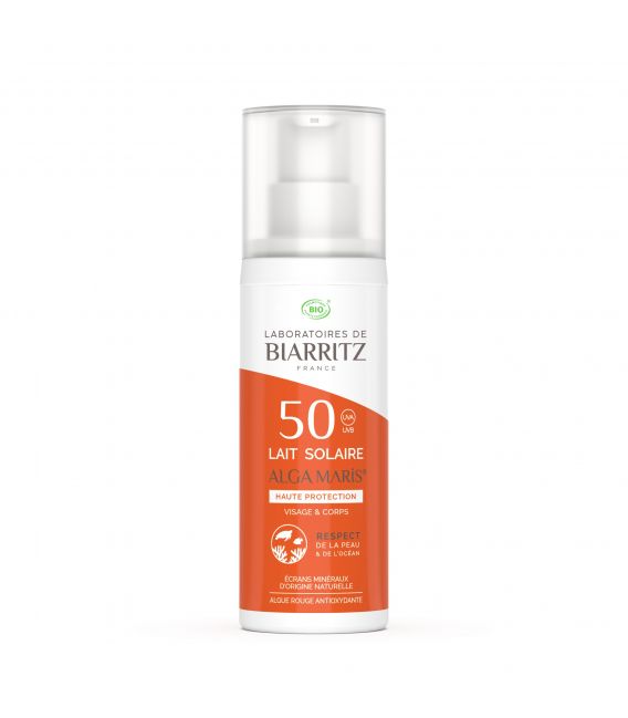 Les Laboratoires de Biarritz Algamaris Lait Solaire SPF50 100Ml