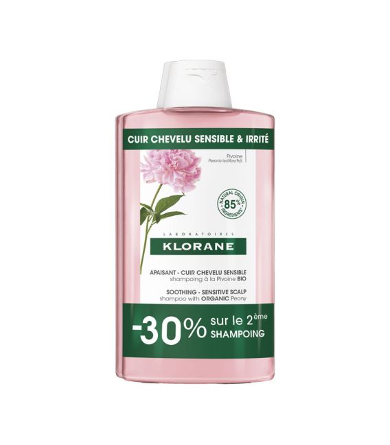 Klorane Shampooing Pivoine 2x400Ml