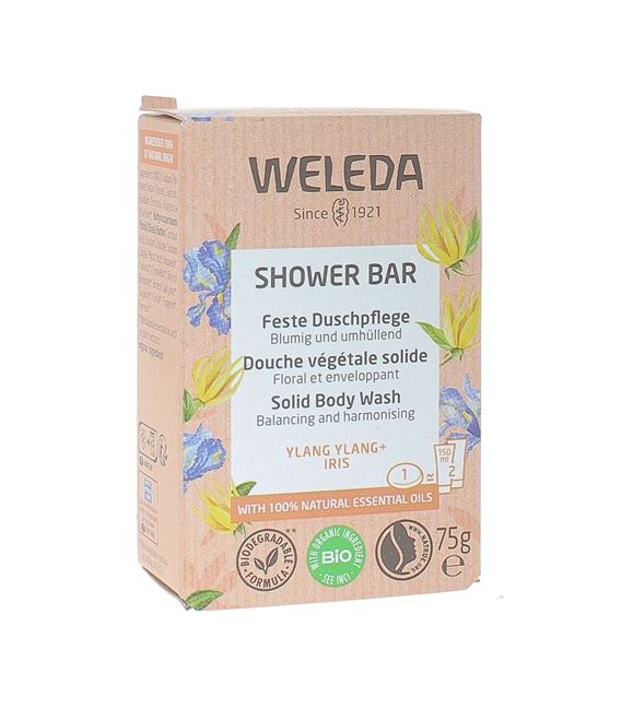 Weleda Shower Bar Douche Ylang Ylang et Iris 75 Grammes