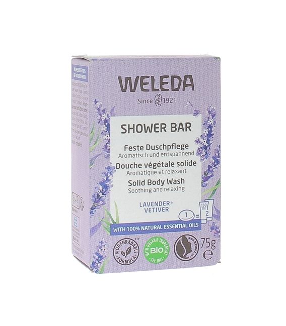 Weleda Shower Bar Douche Lavande et Vetiver 75 Grammes