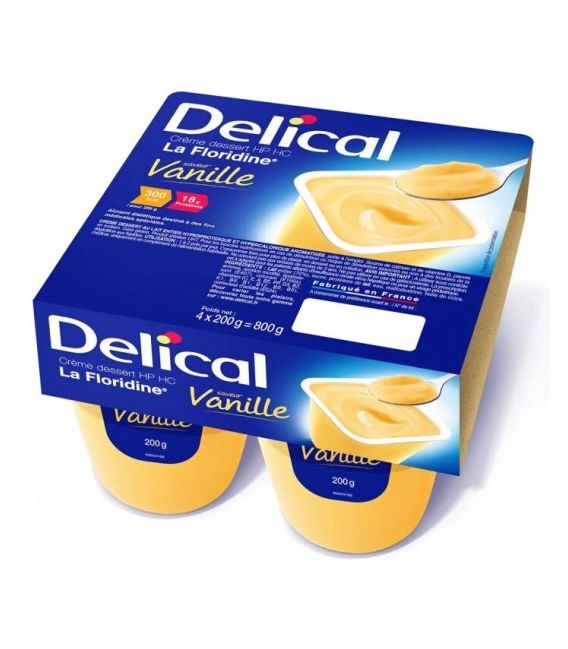 Délical Crème Dessert Saveur Praline 4x200 Grammes