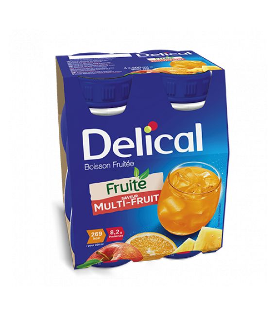 Délical Boisson Multi fruits 4x200Ml