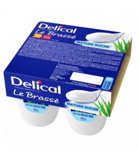 Délical Brassé Nature Sucré 4x200 Grammes