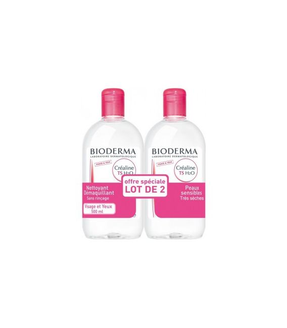 Bioderma Créaline TS H2O Solution Micellaire 2x500 ml, Bioderma