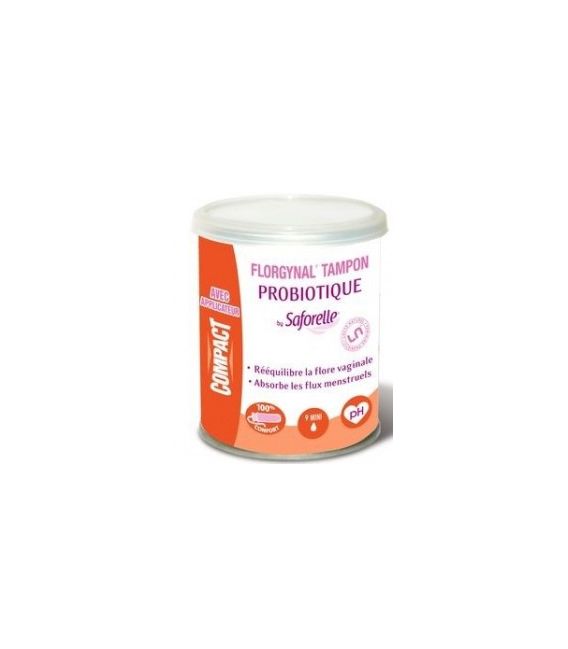 Florgynal Probiotique Tampon Avec Applicateur Mini Boite de 9