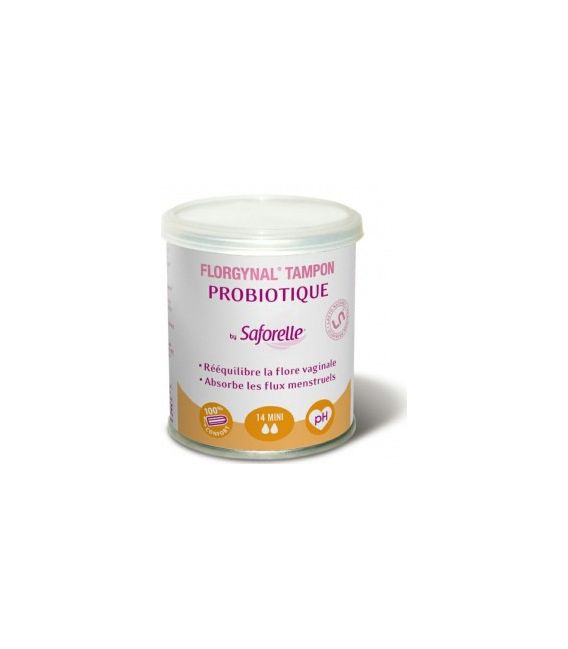 Florgynal Probiotique Tampon Sans Applicateur Mini Boite de 14