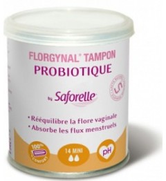 Florgynal Probiotique Tampon Sans Applicateur Mini Boite de 14