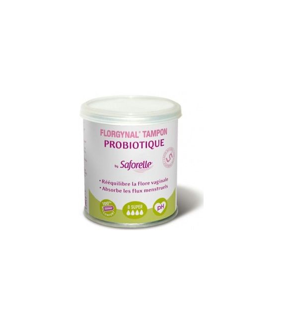 Florgynal Probiotique Tampon Sans Applicateur Super Boite de 8