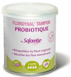 Florgynal Probiotique Tampon Sans Applicateur Super Boite de 8