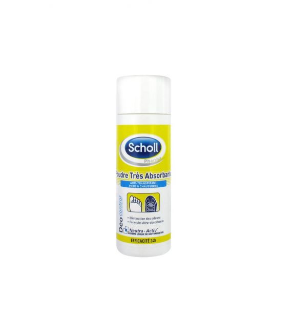 Scholl Poudre Absorbante Pieds 75G pas cher