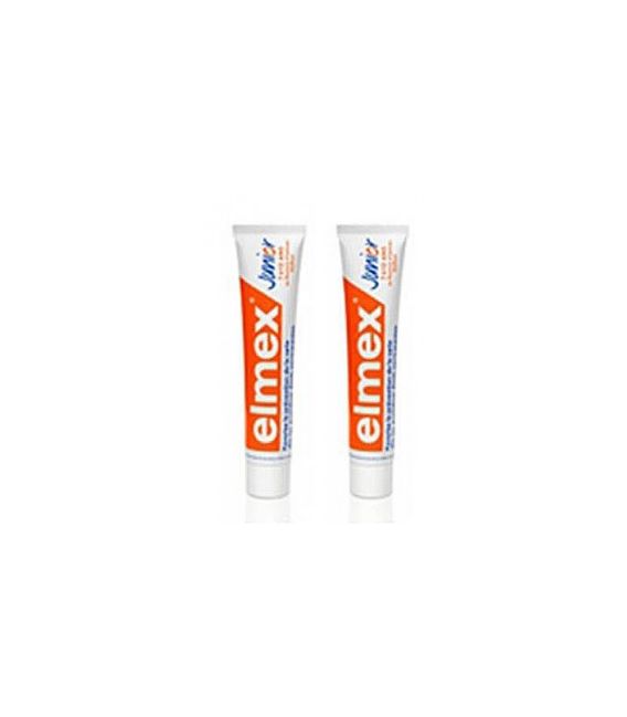 Elmex Junior Dentifrice 2x75ml pas cher