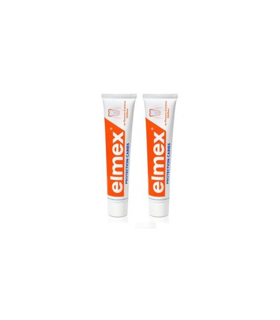Elmex Protection Caries Dentifrice 2x75ml pas cher