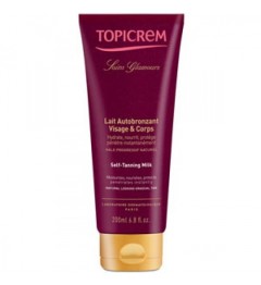 Topicrem Glamours Lait Autobronzant Visage et Corps 200Ml