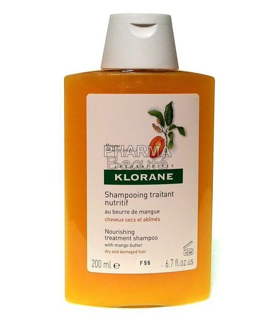 Klorane Shampoing Nutritif au Beurre de Mangue 200ml pas cher