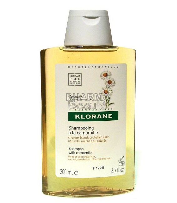 Klorane Shampoing Cheveux Blonds à la Camomille 200ml pas cher