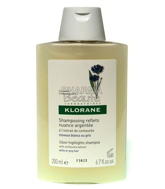 Shampoing Klorane Reflets Nuance Argentée à la Centaurée 200ml