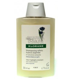 Shampoing Klorane Reflets Nuance Argentée à la Centaurée 200ml