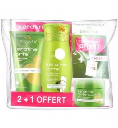 Biocyte Pack Keratine Shampoing + Baume + Livre Offert