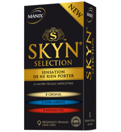 Manix Préservatif Skyn Sélection Boite de 9 pas cher