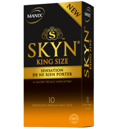 Manix Préservatif Skyn King Size Boite de 10 pas cher