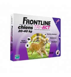 Frontline Tri Act Chiens L 20 à 40Kg 3 Pipettes