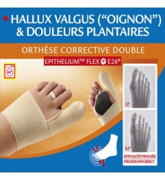 Epitact orthèses correction double hallux valgus gauche M