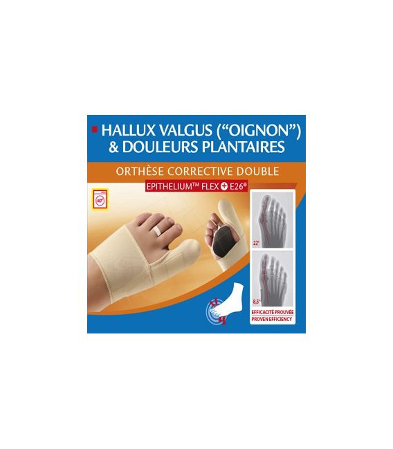 Epitact orthèses correction double hallux valgus droit S