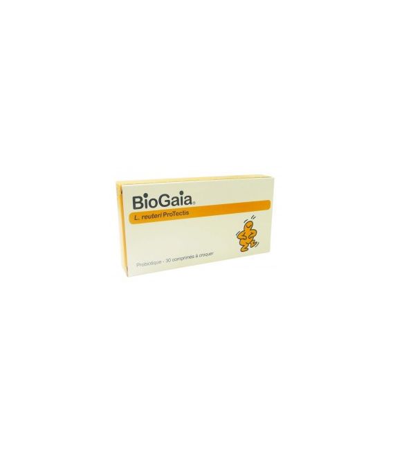 Biogaia Probiotique Comprimés à Croquer Gout Citron 30 Comprimés