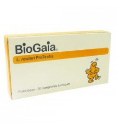 Biogaia Probiotique Comprimés à Croquer Gout Citron 30 Comprimés