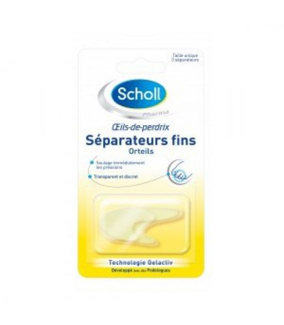 Scholl Séparateurs d'Orteils Fins Gelactiv