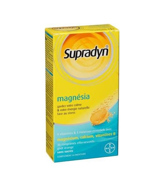 Supradyn Magnésia 30 Comprimés Effervescent