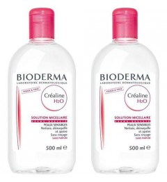 Bioderma Créaline H2O Sans Parfum 500ml Lot de 2