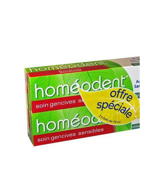 Homéodent Chlorophylle Soin Gencives 75ml Lot de 2