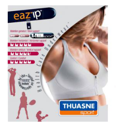 Thuasne Sport Brassière Ouverte Devant Noire 90B