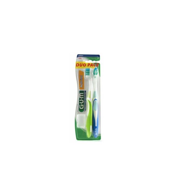 Gum Activital Brosse à Dents Medium Lot de 2 pas cher