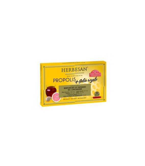 Herbesan Propolis Gelée Royale 30 Ampoules de 15Ml