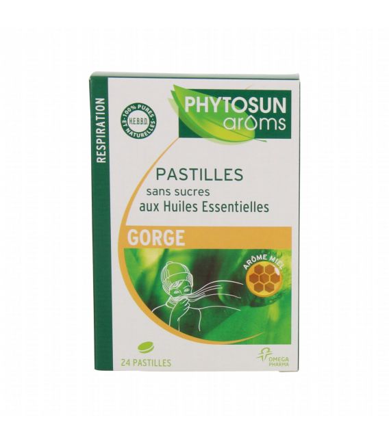 Phytosun Aroms Pastilles Sans Sucre Miel Boite de 24