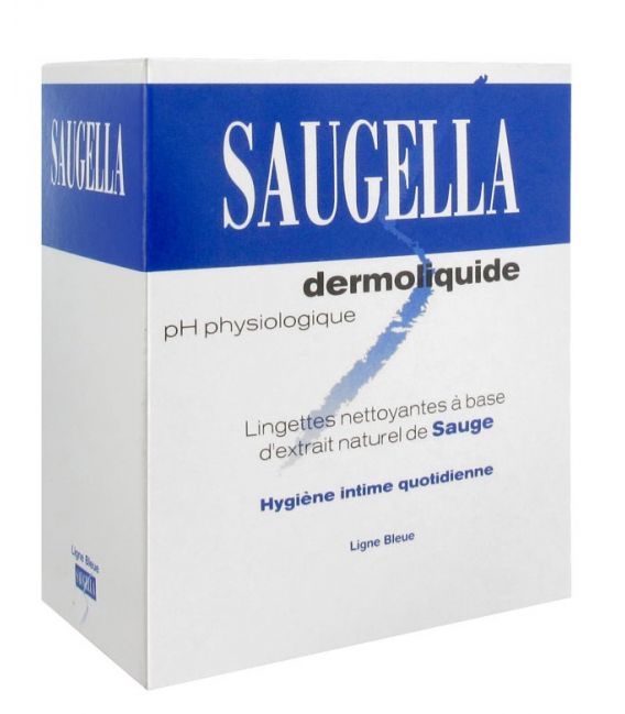 Saugella Dermoliquide Lingettes Hygiène Intime Paquet de 10
