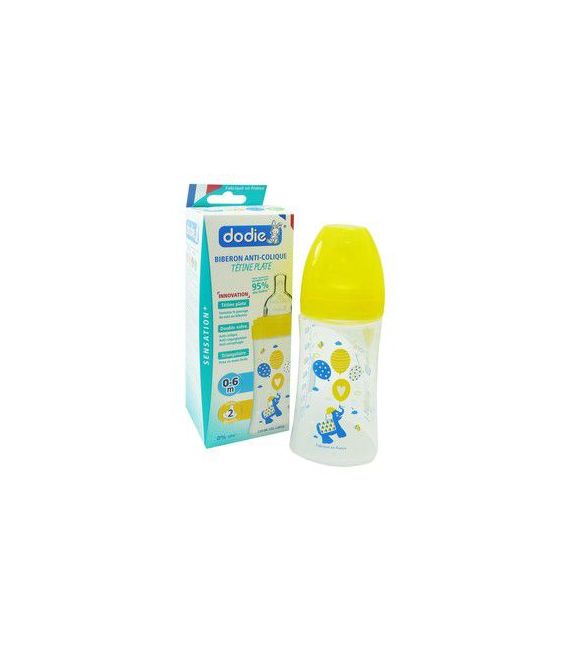 Dodie Biberon Sensation 270Ml Jaune Eléphant