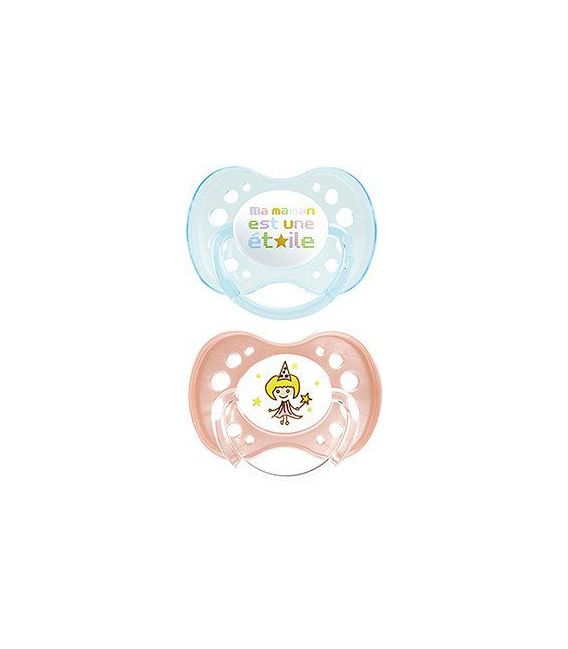 Dodie Sucette Physiologique Silicone Duo Fille +18 Mois P51