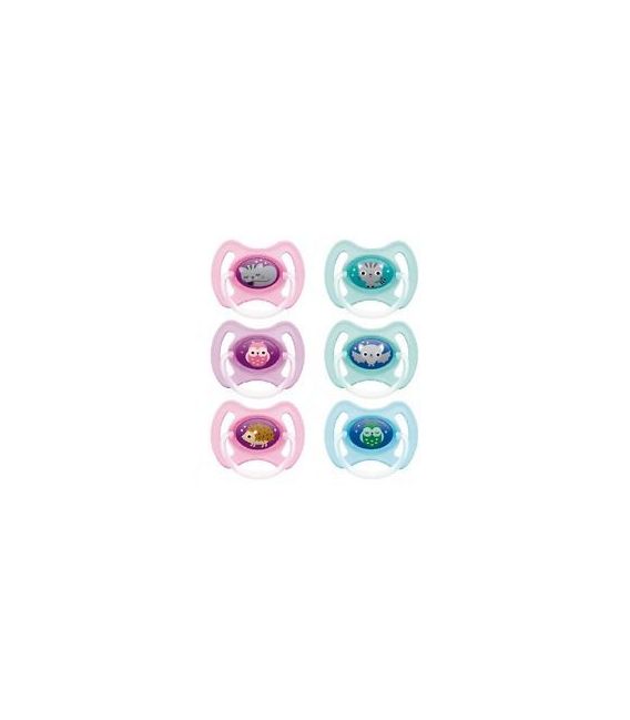 MAM Sucettes Anneau Nuit Silicone Duo + 6 Mois